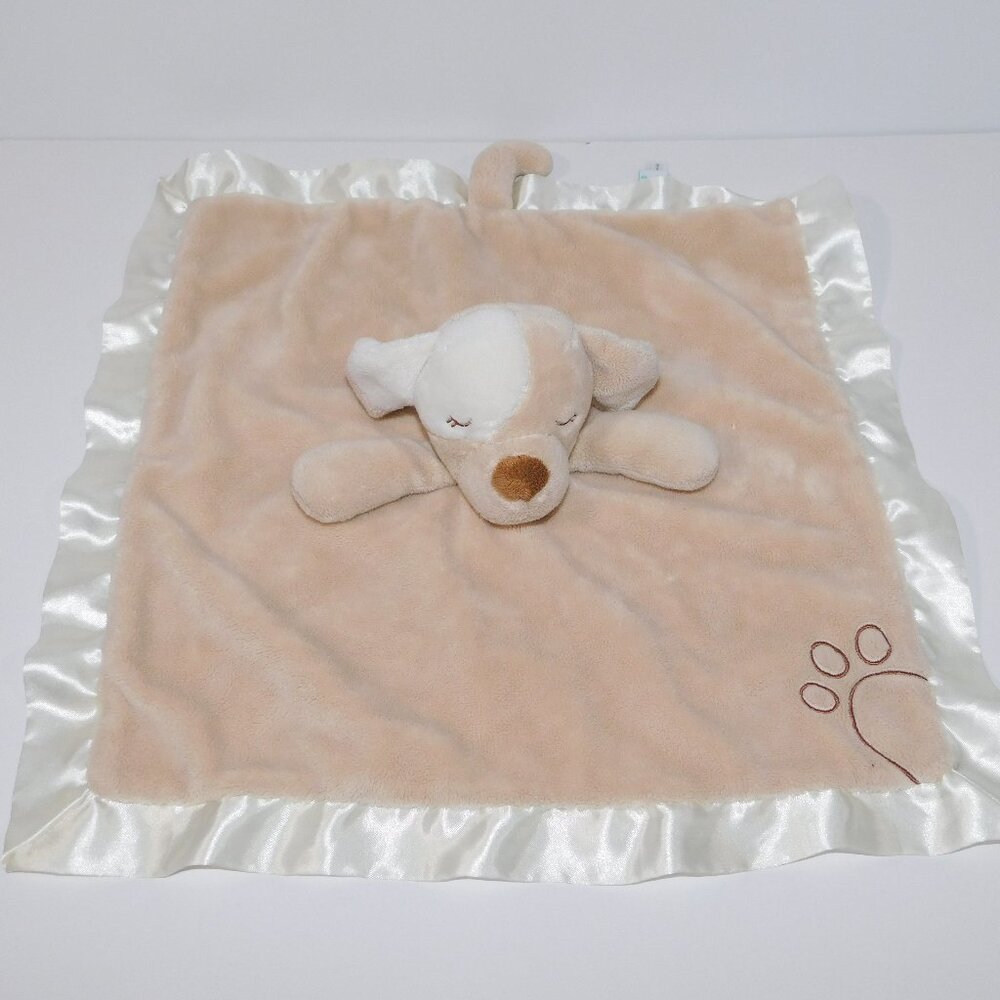 Douglas Baby Tan Cream Plush Auggie Puppy Dog Security Blanket Baby Lovey Nunu